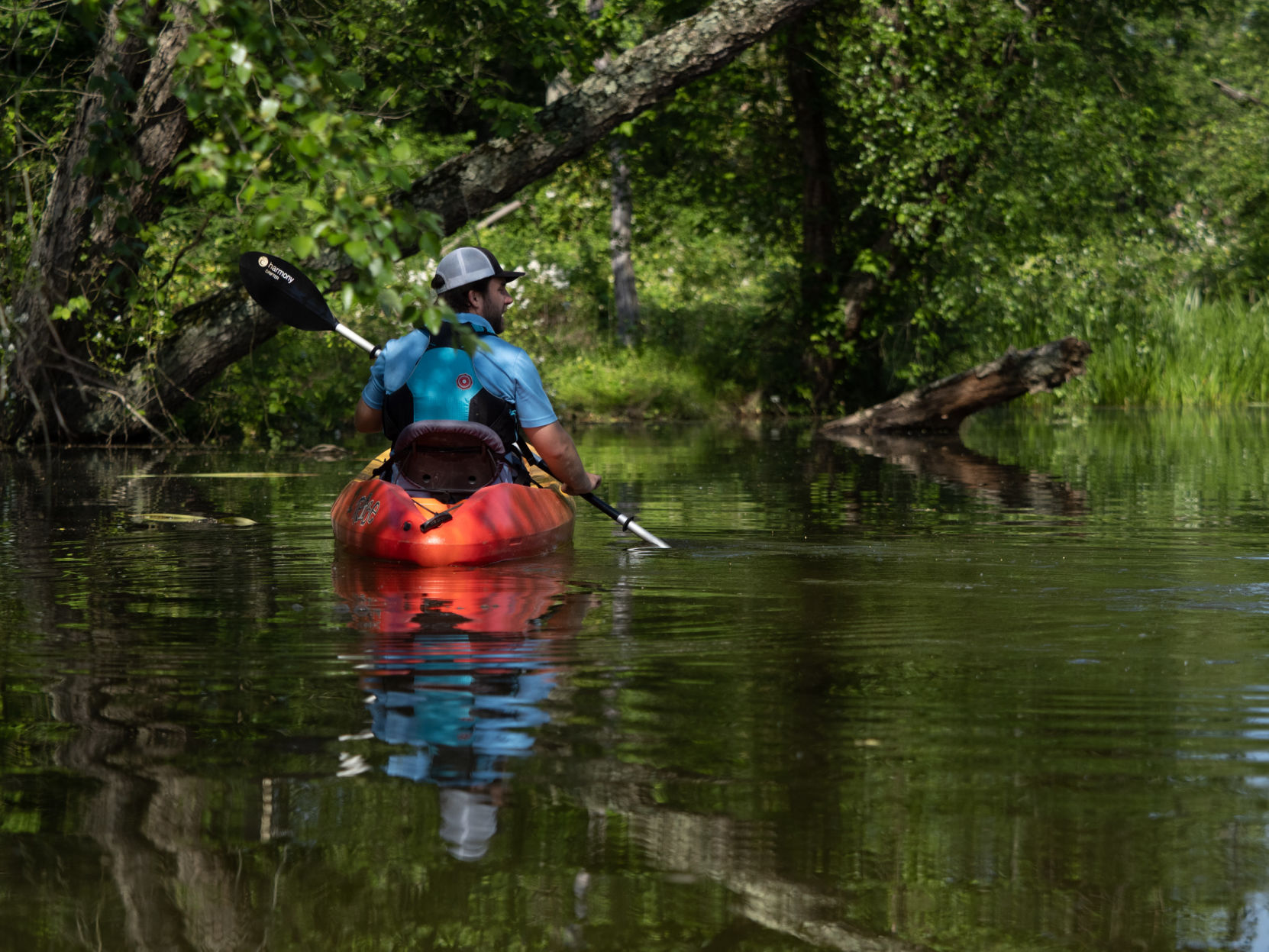 Paddling in Stoney Run, MD